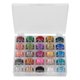 thumbnail image 2 of Hilo de coser para bordar, máquina de coser de poliéster, caja de hilo (25 colores) Likrtyny Oficina Multiescena Multifunción, 2 of 8