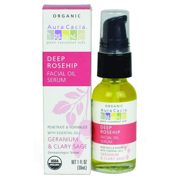 Sérum facial Aura Cacia Organic Rosa Mosqueta Profunda 30 ml