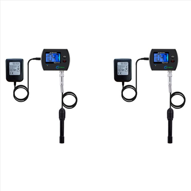 2X Digital Agua Potable para Acuario Monitor de PH en Línea Probador de Calidad del Agua Preciso Profesional Enchufe de la UE