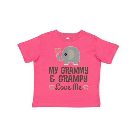 

Inktastic My Grammy and Grampy Love Me Outfit Gift Toddler Boy or Toddler Girl T-Shirt