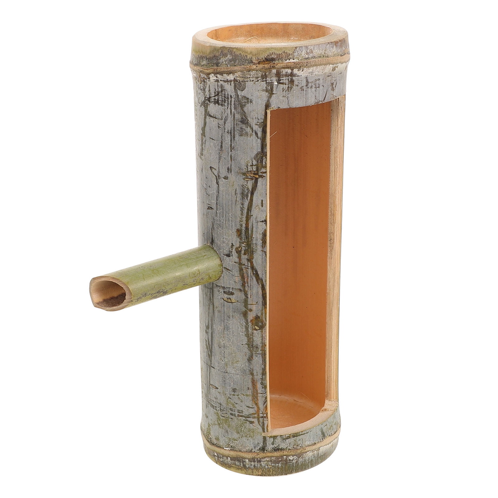 Hemoton Aquarium Water Bamboo Fountain Fish Tank Fountain Bamboo Water Spout Outdoor Fountain