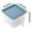 Blue-985, variant on Multigrain Storage Jar, Barley Nut Candy Dry Food Container, Transparent 1-Gallon Plastic Bin with Handle, Airtight & Stackable for Pantry Organization, Ideal for Cereal, Rice, and Bulk Aestivo