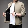 thumbnail image 3 of Men's Business Casual Jacket Spring Jacket Solid Color, 3 of 5