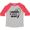 thumbnail image 3 of Inktastic I Hooked Opa's Heart with Fishing Rod Boys or Girls Toddler T-Shirt, 3 of 5