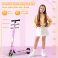 thumbnail image 5 of UNI-SUN Electric Scooter for Kids Ages 6-12, Lightweight and Adjustable Handlebar with Flashing Rainbow Lights, Glow PU Wheel, 5 of 7