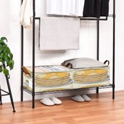 Food Pattern Design Open Home Storage Bins Foldable Metal Frame Shelf Baskets 16.9x11.4x7.7in Water-Resistant