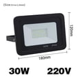 thumbnail image 2 of Projecteur Led 20W 30W 50W 100W Spot pour Extérieur SMD 2835 Projecteurs Lampe Murale Éclairage pour Rue Carrée, Performance Extraordinaire, 2 of 7