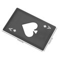 thumbnail image 3 of Creative Stainless Steel Credit Card Bottle Openers Personalized Sized Multitool for Your Wallet, Black, 3 of 7