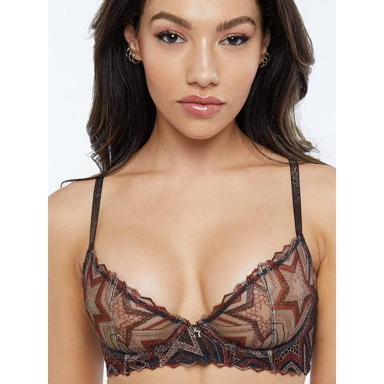 Savage X Fenty, Women's, Shining Star Embroidered Unlined Demi Bra 