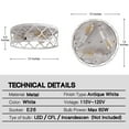 thumbnail image 3 of BESTOMINE Flush Mount Ceiling Light,13-inch Ceiling Light Fixture,3-Light Kitchen Light Fixtures,Farmhouse Light Fixtures for Bedroom,Living Room,Kitchen,Hallway and Foyer, 3 of 7