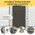 thumbnail image 6 of MELLCOM 6'x6' Outdoor Dog Kennel with Secure Lock, Outside Dog Kennels with UV & Waterproof Cover for Backyard, 6 of 8