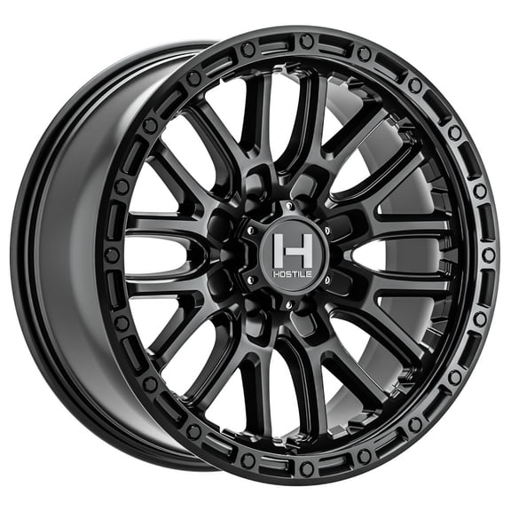 17x9 Hostile H135 Ridgecrest Asphalt (Satin Black) Wheel 5x5 (-12mm)