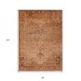 thumbnail image 3 of 8' X 10' Copper Orange And Brown Oriental Washable Indoor Outdoor Area Rug, 3 of 5