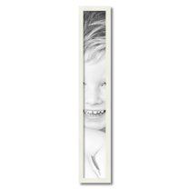 ArtToFrames 5" x 34" White Picture Frame, 5x34 inch White Wood Poster Frame (WOM-5138)