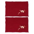 thumbnail image 1 of 2Pack Retro Cloth Napkins Red Linen Absorbent Women Restaurant, 1 of 1