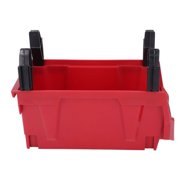 PP Material Large Opening Parts Storage Bin Back Hanging Tool Organizer 10.9 X 5.5 X 5in Vertical Assembly Wide Application