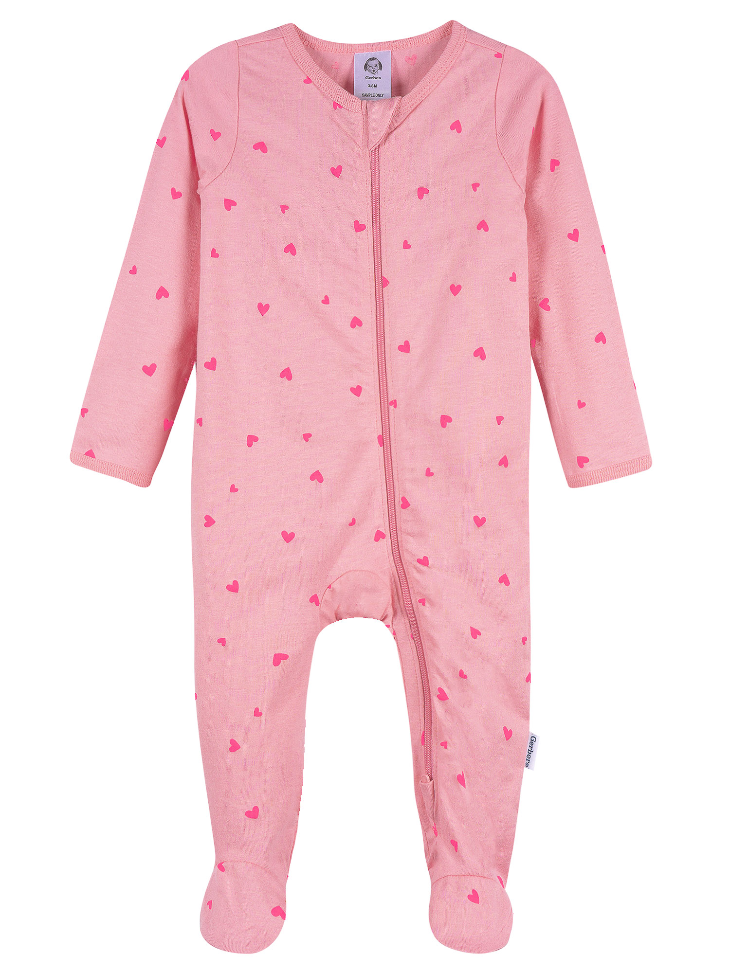 Gerber Baby Girl Sleep 'N Play Footed Pajamas 2-Pack photo 3