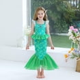 thumbnail image 3 of Girls Princess Mermaid Costume Cosplay Party Dress, 3 of 6