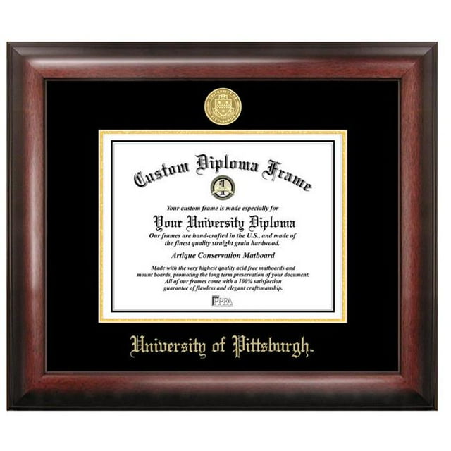 University of PittsburghGold Embossed Diploma Frame