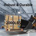 thumbnail image 7 of Clamp on Pallet Forks, Heavy Duty Tractor Forks with Adjustable Stabilizer Bar, Tractor Bucket Forks for Tractor Attachments, Skid Steer, Loader Bucket, Easy to Install on Loader or Skid Steer Bucket, 7 of 7
