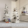 thumbnail image 3 of Superio Clear Storage Box with Lid, 26 Quart Plastic Container Bins for Organizing, Stackable Crates, BPA Free, Non Toxic, Odor Free, Organizers for Home, Office, School, and Dorm, 6 Pack, 3 of 4