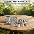 thumbnail image 4 of Uxcell 10-Pack Round Axe Handle Wedge, 8mm/0.32 Inch Metal Hammer Handle Wedges for Reinforced Axe [Silver], 4 of 6