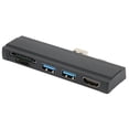 thumbnail image 3 of Acoplamiento Para Dock 5 En 1 Lector De Tarjetas De Memoria De 5 Gbps Resolución 4K Carcasa De Aluminio Intercambio En Caliente USB3.0 Hub Para Win10 Para XP, 3 of 7