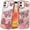 Rose Gold, variant on For iPhone 12 & iPhone 12 Pro Butterfly Freedom Shimmer Glitter Thick TPU Case Cover - Rose Gold
