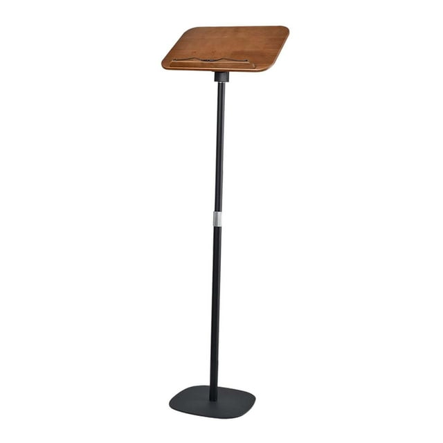 Floor Book Stand Adjustable Height and Angle Cookbook Holder Metal Support Hands Heightening