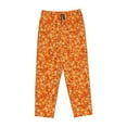 thumbnail image 4 of Balery Orange Glitter print Women's Pajama Pants,Ultra Lightweight Pjs,Lounge Pant-, 4 of 9