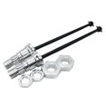 thumbnail image 1 of Eje de transmisión universal 2pcs 1/5 Frontal Trasero Universal Drive Ejes para , Plata Plata Magideal Eje de transmisión universal, 1 of 6