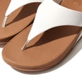 thumbnail image 3 of FITFLOP Women's Lulu Leather Toepost, Color: White, Size: 4 (I88-024-020), 3 of 5
