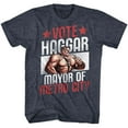 thumbnail image 2 of Final Fight Vote Haggar Navy Heather Adult T-Shirt, 2 of 2