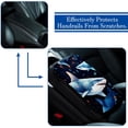 thumbnail image 5 of Shark 12.5x8.2 Inch Soft Comfortable Furry Printed Armrest Accessory Car Armrest Pad Mat, 5 of 6