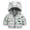 Grey, variant on Toddler Boys Dino Print Puffer Jacket Hooded Bear Ears Zip Up Winter Warm Coat 18-24 Months