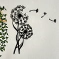 thumbnail image 2 of 4 Pieces/Set Of Metal Dandelion Wall Decoration Flying Design Modern Home Decoration Unique Sculpture Wall Hanging Art Metal Signage Suitable For Home And Kitchen Decorati, 2 of 9