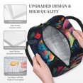 thumbnail image 3 of Balery Colorful Patterned Rabbit Bolsa de Almuerzo para Mujeres, Caja de Almuerzo, Bolsa de Almuerzo Pequeña Impermeable, Tote de Almuerzo Reutilizable con Gran Capacidad, 3 of 6
