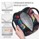 thumbnail image 3 of Disketp Colorful Patterned Rabbit Bolsa Térmica para Almuerzo, Lonchera con Abertura Amplia y Gran Capacidad, Organizador Reutilizable para Mujeres, Hombres y Adultos, 3 of 6