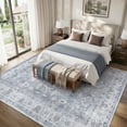 thumbnail image 2 of SIXHOME Rugs for Living Room Washable 9x12 Area Rugs Oriental Carpet Traditional Bedroom Dining Room Throw Rug Non Slip Vintage Foldable Distressed Print Neutral Indoor Rug Blue, 2 of 6