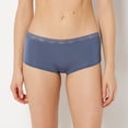 thumbnail image 1 of Ultrasoft Modal Boyshort Panty with Lace Trim In Vintage Indigo, 1 of 5