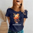 thumbnail image 2 of DHFJKG Womens Summer Top Casual Short Sleeve T Shirt Graphic Print Crew Neck Relaxed Fit Tee Everyday Wear Outdoor Activities Comfortable Tops, 2 of 4