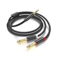 thumbnail image 1 of Divisor en Y de cable TRS de 3,5 mm a doble cable de conexión mono 1/4 TS de 6,35 mm (3 m), 1 of 8