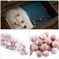24Pcs Useful Cedar Wood Balls Natural Insect Repellent Balls Chocolate