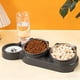 thumbnail image 4 of Comedero y bebedero para gatos, cesta doble para perros y gatos, contenedor de comida y agua para mascotas, acero inoxidable, portátil, para uso exterior, para jardín,Wsvlmg, 4 of 8