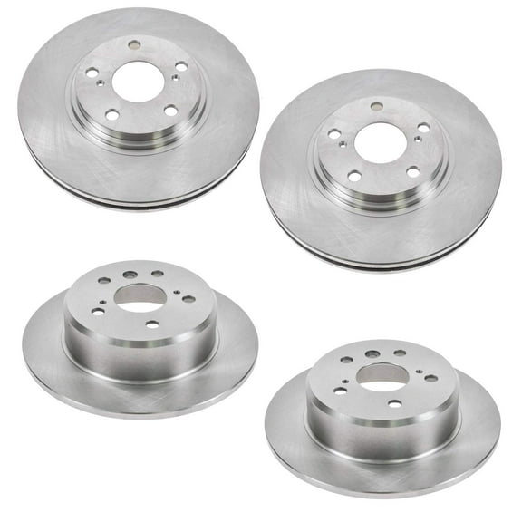 TRQ Front & Rear Brake Rotors Set Fits Select 1999-2003 Lexus RX300 2001-2003 Toyota Highlander