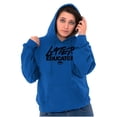 thumbnail image 3 of Funny Graduation Later Educator Unisex Plus Fleece Graphic Hoodie Brisco Brands 3X, 3 of 5