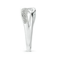 thumbnail image 5 of ANGARA Natural 0.32 Ct. Diamond Fashion Ring in Sterling Silver for Women (Ring Size: 11.5), 5 of 11