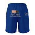 thumbnail image 6 of JULMCOMO 4th of July Men's Shorts Drawstring Patriotic Loose Stars Stripes Summer Shorts for 1776 with Pockets Light Blue 2XL, 6 of 6