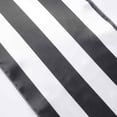 thumbnail image 2 of BalsaCircle 12 x 108 in Black White Stripes Satin Table Top Runner, 2 of 7
