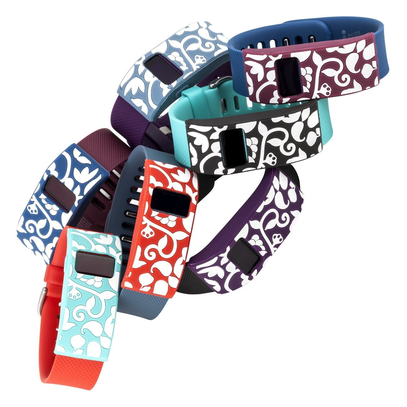 BLUE French Bull Designer Sleeve for Fitbit Charge & Charge HR 